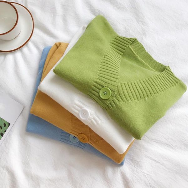 women's knits & tees ladies's cropped cardigan sweaters womenshort sweater v neck single breasted woman knitted, White
women's knits & tees ladies's cropped cardigan sweaters womenshort sweater v neck single breasted woman knitted, White