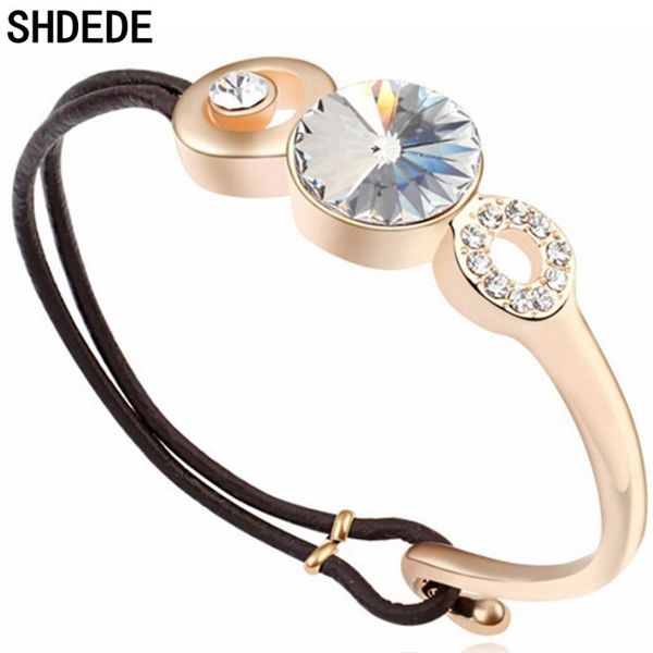 charm bracelets shdede leather bangles for women vintage style fashion jewelry crystal from female birthday gift -15758, Golden;silver
charm bracelets shdede leather bangles for women vintage style fashion jewelry crystal from female birthday gift -15758, Golden;silver