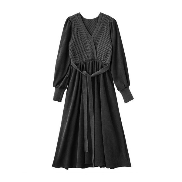 casual dresses perhaps u black brown knitted v neck long sleeve knee length dress autumn solid d2240, Black;gray
casual dresses perhaps u black brown knitted v neck long sleeve knee length dress autumn solid d2240, Black;gray