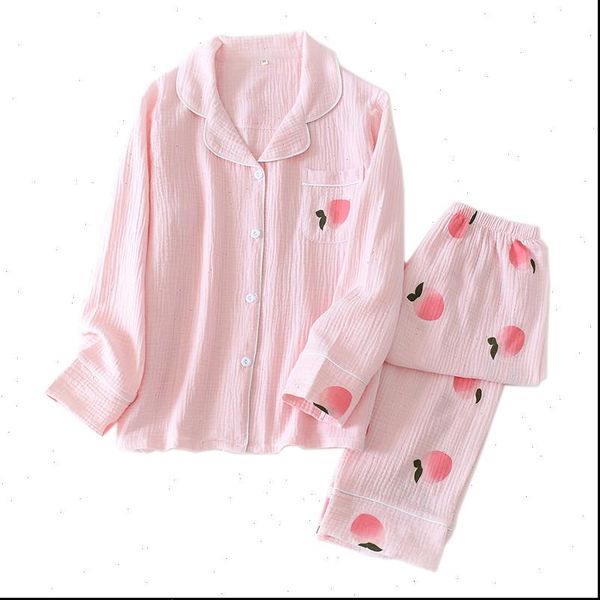 peach sweet pajamas sets women sleepwear spring japanese 100% cotton long sleeved nightwear pyjamas homewear, Black;red
peach sweet pajamas sets women sleepwear spring japanese 100% cotton long sleeved nightwear pyjamas homewear, Black;red