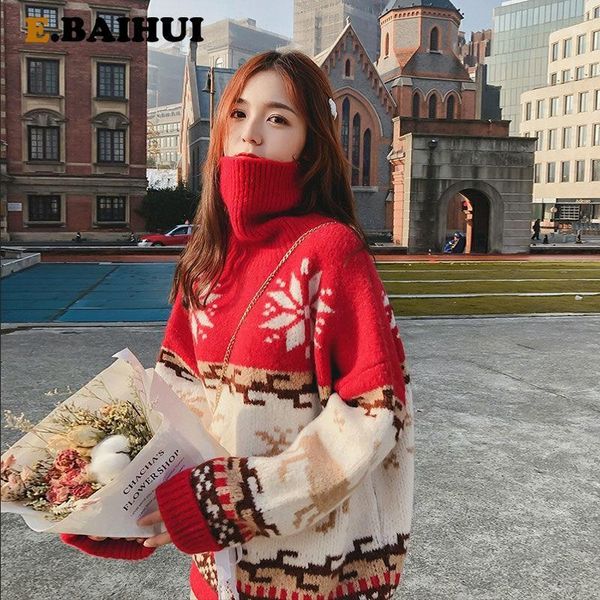 women's sweaters e-baihui 2021 autumn winter pullover for christmas long sleeve sweater turtleneck knitted jumpers mujer, White;black
women's sweaters e-baihui 2021 autumn winter pullover for christmas long sleeve sweater turtleneck knitted jumpers mujer, White;black