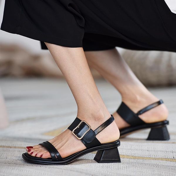 sandals qzyerai 2021 european style women genuine leather roman cowhide open-toed shoes, Black
sandals qzyerai 2021 european style women genuine leather roman cowhide open-toed shoes, Black