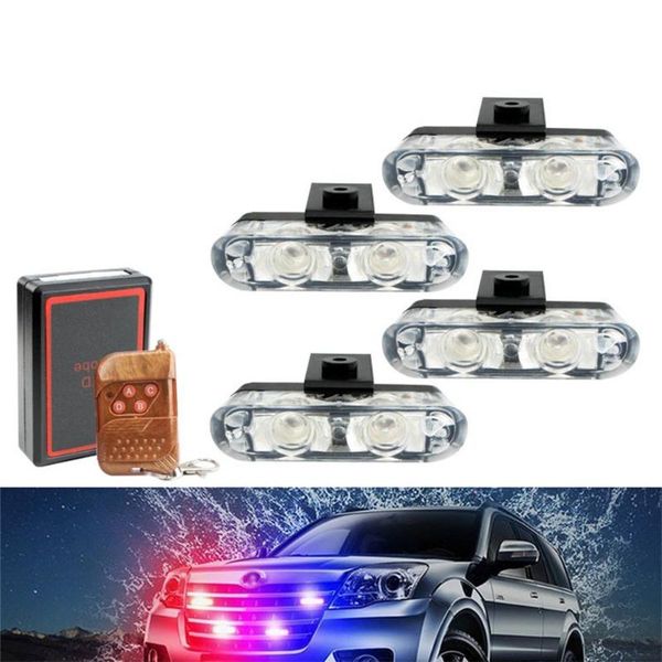 car headlights 4pcs motorcycle red& blue alarm strobe flash led light dash emergency warning lamp flashing headlight 10 patterns 12v
car headlights 4pcs motorcycle red& blue alarm strobe flash led light dash emergency warning lamp flashing headlight 10 patterns 12v