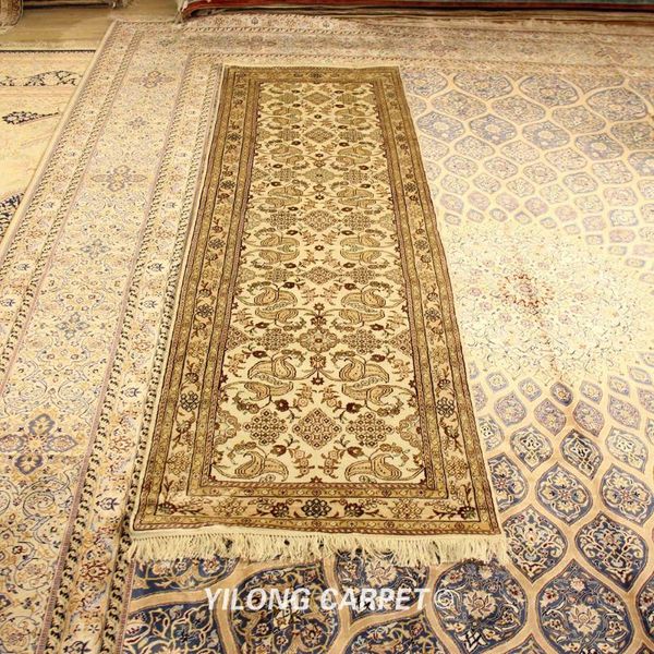 yilong 2.5'x8' luxury hand knotted silk rug runner hallway all over carpet (yjh239ab) carpets
yilong 2.5'x8' luxury hand knotted silk rug runner hallway all over carpet (yjh239ab) carpets