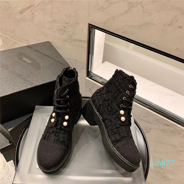 designer boots mary jane thick heel zipper cloth ankle boots pearl accessories embellished fashionable temperament with a height of 5cm, Black
designer boots mary jane thick heel zipper cloth ankle boots pearl accessories embellished fashionable temperament with a height of 5cm, Black