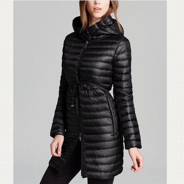 leather women coat long fashion female white duck down jaket large windbreak warm h57, Black
leather women coat long fashion female white duck down jaket large windbreak warm h57, Black