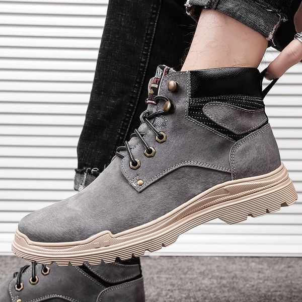 boots men's snow british genuine leather plush warm outdoor fashion handsome stylish lace-up spring motorcycle o4, Black
boots men's snow british genuine leather plush warm outdoor fashion handsome stylish lace-up spring motorcycle o4, Black