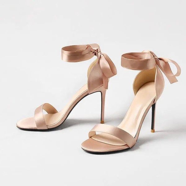 summer shoes woman high heels sandals ribbon strap thin heeled silk sandal women's fashion pumps size 33 42 43, Black
summer shoes woman high heels sandals ribbon strap thin heeled silk sandal women's fashion pumps size 33 42 43, Black