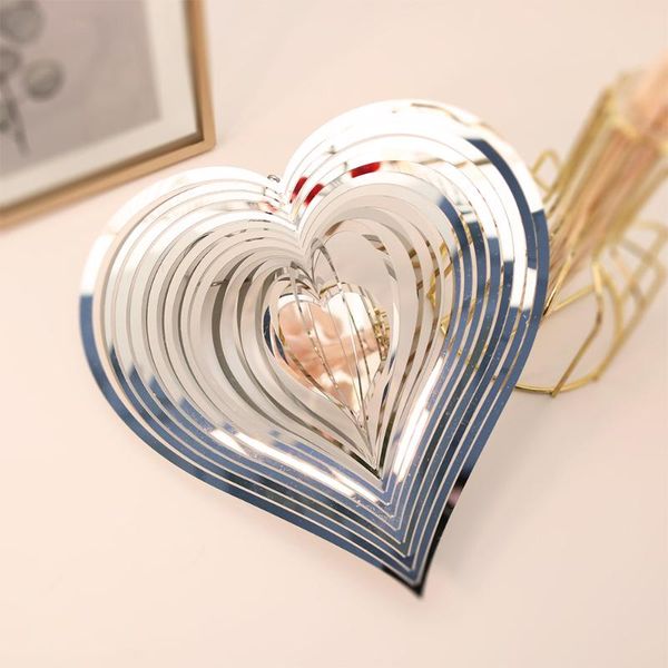 decorative objects & figurines heart square drop shape stainless steel 3d rotating wind spinner chime metal decor home garden decoration out
decorative objects & figurines heart square drop shape stainless steel 3d rotating wind spinner chime metal decor home garden decoration out