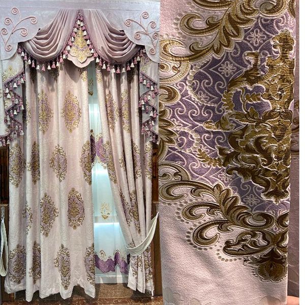 european style luxury atmosphere living room curtain high grade elegant light purple villa bedroom dubai camel hair shade & drapes
european style luxury atmosphere living room curtain high grade elegant light purple villa bedroom dubai camel hair shade & drapes