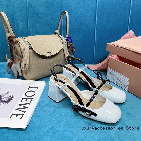 round toe chunky high heels single shoes women shiny leather shallow mouth bowknot decor slingback sandals summer square dress, Black
round toe chunky high heels single shoes women shiny leather shallow mouth bowknot decor slingback sandals summer square dress, Black