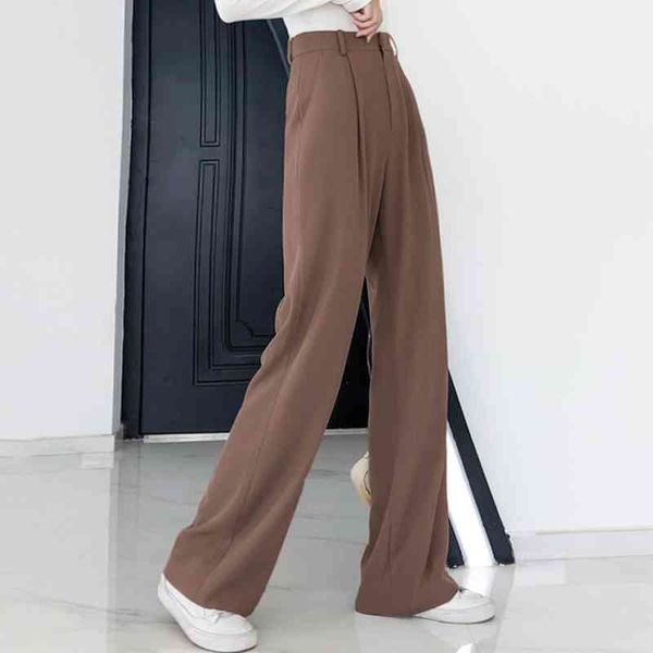 wide leg pants women's high waist drape spring suit thin loose casual straight mopping 210522, Black;white
wide leg pants women's high waist drape spring suit thin loose casual straight mopping 210522, Black;white