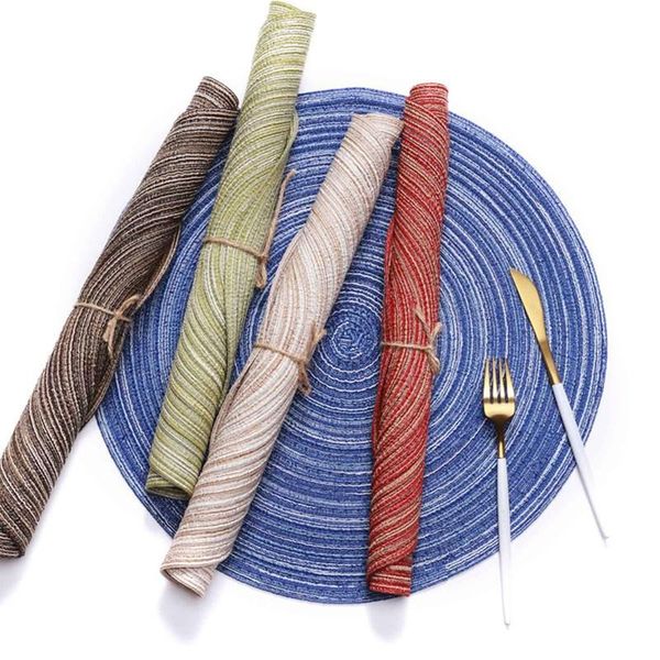 mats & pads 35cm round insulation pad solid placemats linen non slip table kitchen accessories decoration home
mats & pads 35cm round insulation pad solid placemats linen non slip table kitchen accessories decoration home