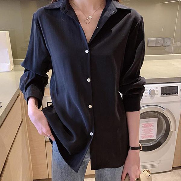 women's blouses & shirts white shirt women loose korean version of the all-match bottoming long-sleeved simple and thin drape 2021
women's blouses & shirts white shirt women loose korean version of the all-match bottoming long-sleeved simple and thin drape 2021