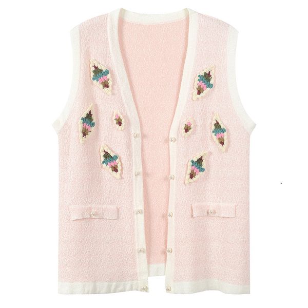 women's vests women vest sleeveless knitted coat 2021 autumn runway designer pearl beaded button embroidery sweater coats casual outerw, Black;white
women's vests women vest sleeveless knitted coat 2021 autumn runway designer pearl beaded button embroidery sweater coats casual outerw, Black;white
