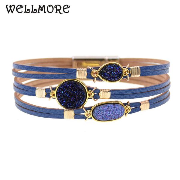 charm bracelets wellmore metal leather for women men's wrap couples gifts fashion jewelry wholesale drop, Golden;silver
charm bracelets wellmore metal leather for women men's wrap couples gifts fashion jewelry wholesale drop, Golden;silver