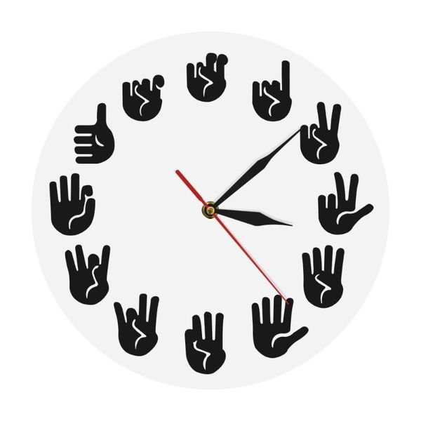 gesture modern clock watch american sign language wall equivalents of the hours made exclusively for deaf-mute clocks
gesture modern clock watch american sign language wall equivalents of the hours made exclusively for deaf-mute clocks