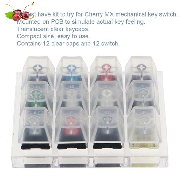 keyboards 12 keycaps keyboard tester pcb testing tool game shaft mechanical translucent simulate portable sampler for cherry mx switches
keyboards 12 keycaps keyboard tester pcb testing tool game shaft mechanical translucent simulate portable sampler for cherry mx switches