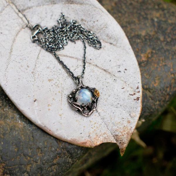 pendant necklaces vintage natural moonstone necklace fashion creative rose flower crystal ball jewelry gift for women & teacher, Silver
pendant necklaces vintage natural moonstone necklace fashion creative rose flower crystal ball jewelry gift for women & teacher, Silver
