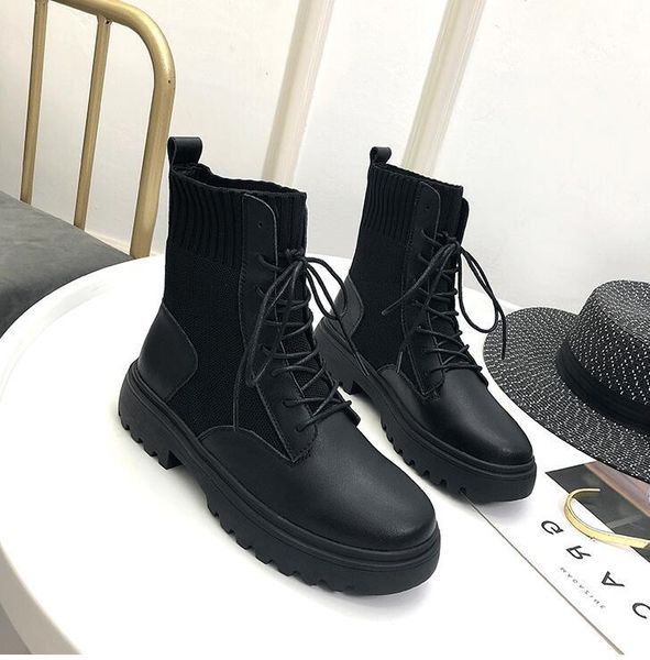 boots brand flat platform women shoes autumn winter motocycle fashion round toe botas mujer ankle female, Black
boots brand flat platform women shoes autumn winter motocycle fashion round toe botas mujer ankle female, Black