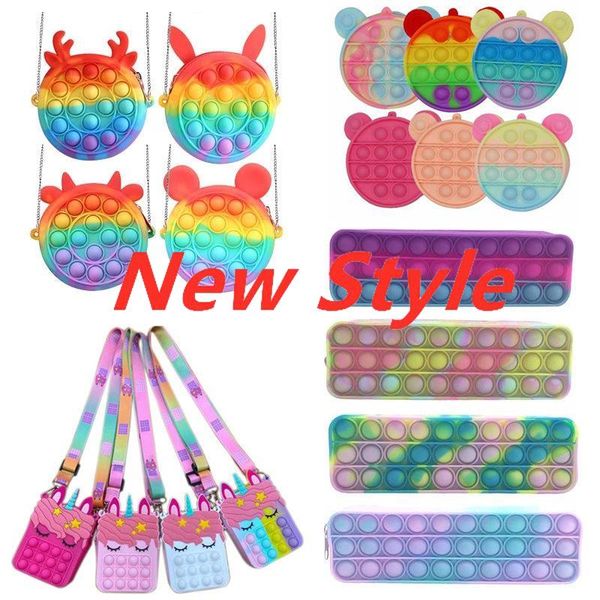dhl coin purse push bubble pencil case fidget toys rainbow silicone girls bags antistress stress reliever toys for children adult
dhl coin purse push bubble pencil case fidget toys rainbow silicone girls bags antistress stress reliever toys for children adult