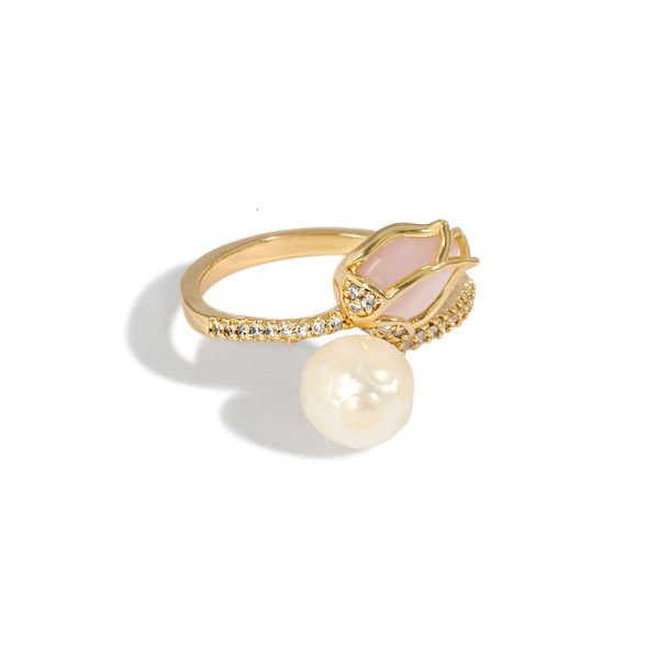 open women's ring natural color frh water pearl product personality fashion flower jewelry, Silver
open women's ring natural color frh water pearl product personality fashion flower jewelry, Silver