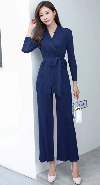 dresses miyake fashion fold the nine points sleeve single button lacing irregul coat +wide-legged pants solid suit, White
dresses miyake fashion fold the nine points sleeve single button lacing irregul coat +wide-legged pants solid suit, White