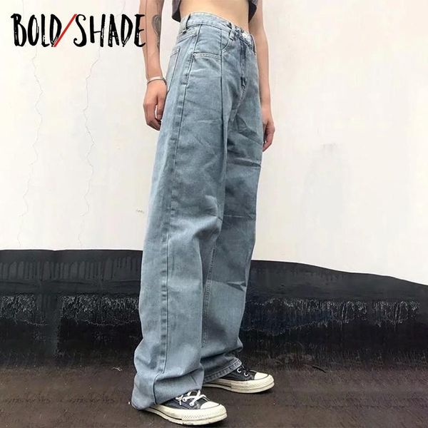 bold shade retro grunge high waist denim fashion jeans solid boy friend loose long streetwear winter spring for teen girls women's, Blue
bold shade retro grunge high waist denim fashion jeans solid boy friend loose long streetwear winter spring for teen girls women's, Blue