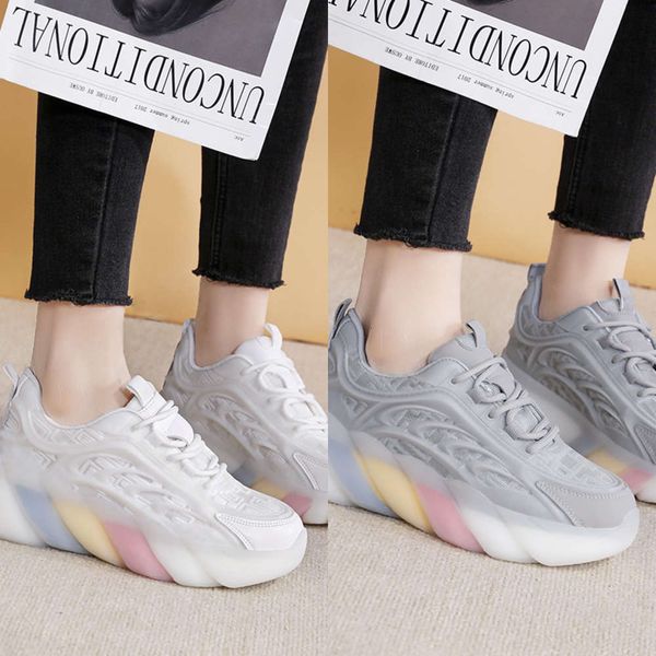 Casual shoes Thick bottom net red rainbow old father shoes women's fashion 2021 spring new muffin comfortable leisure sports S8GE, White
Casual shoes Thick bottom net red rainbow old father shoes women's fashion 2021 spring new muffin comfortable leisure sports S8GE, White