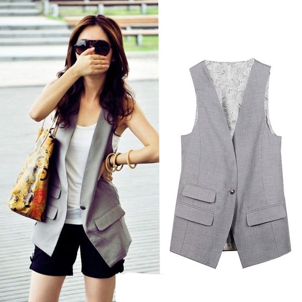 jackets plus size fashion women medium long grey black v-neck suit waistcoat casual vest sleeveless slim lady vests a51, Black;brown
jackets plus size fashion women medium long grey black v-neck suit waistcoat casual vest sleeveless slim lady vests a51, Black;brown