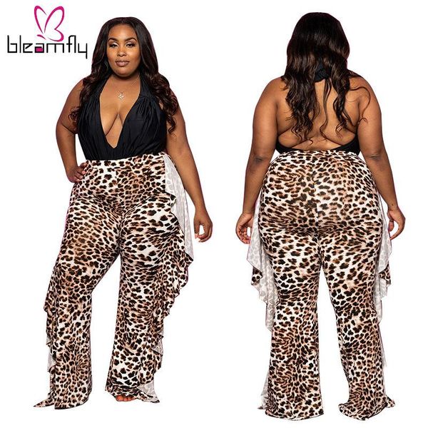 plus size 4xl 5xl leopard printed pants women high waist ruffles full length for evening party night cloth trousers women's & capris, Black;white
plus size 4xl 5xl leopard printed pants women high waist ruffles full length for evening party night cloth trousers women's & capris, Black;white