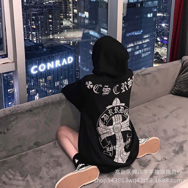 hoodies spring and autumn crosin ch ten drill hooded long sleeve sweater tide br men women lovers leisure loose cotton top, Black
hoodies spring and autumn crosin ch ten drill hooded long sleeve sweater tide br men women lovers leisure loose cotton top, Black