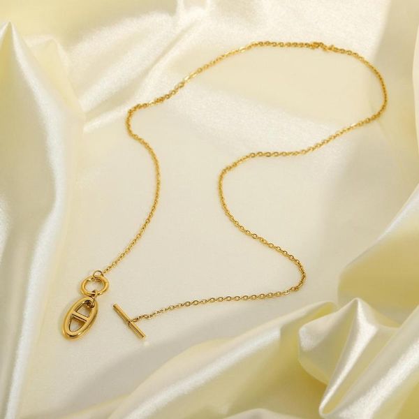 chains coffee bean button pig nose necklace stainless steel chocker collares de mujer chain neckless woman christmas gift, Silver
chains coffee bean button pig nose necklace stainless steel chocker collares de mujer chain neckless woman christmas gift, Silver