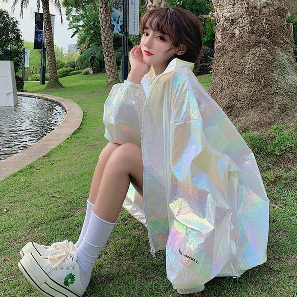 women's trench coats coat laser shiny bling long sleeves loose sun-protective clothing wholesale autumn 2021 fashion lady clothes, Tan;black
women's trench coats coat laser shiny bling long sleeves loose sun-protective clothing wholesale autumn 2021 fashion lady clothes, Tan;black