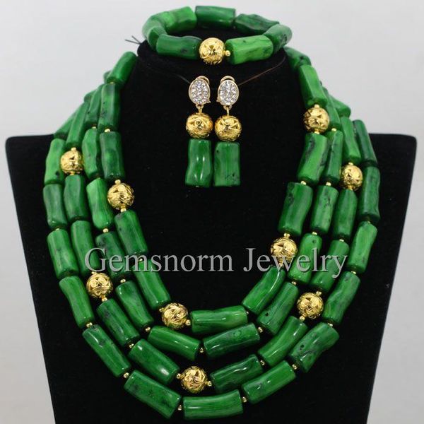 earrings & necklace luxury green coral set dubai gold nigerian wedding african beads jewelry cnr386, Silver
earrings & necklace luxury green coral set dubai gold nigerian wedding african beads jewelry cnr386, Silver