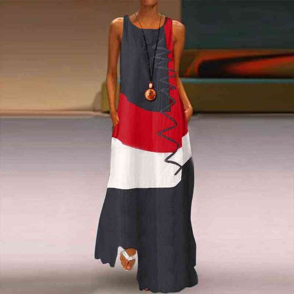 robe femme plus size women dress maxi daily sleeveless vintage patchwork bohemian boho beach o neck long dresses for, Black;gray
robe femme plus size women dress maxi daily sleeveless vintage patchwork bohemian boho beach o neck long dresses for, Black;gray