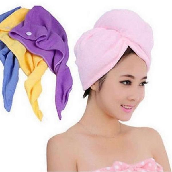 towel 1pc microfiber bath quick dry hair cap magic drying turban wrap hat
towel 1pc microfiber bath quick dry hair cap magic drying turban wrap hat