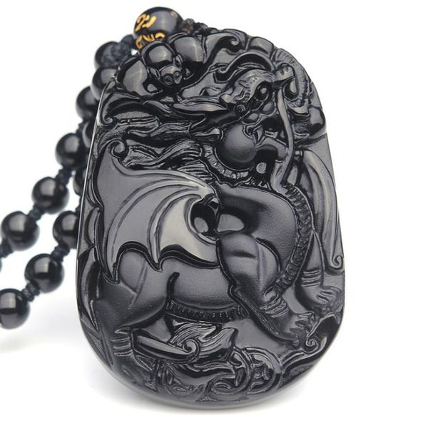 natural black obsidian pendant carved fortune lucky animal pixiu necklace flying brave men women crystal jewelry with chain necklaces, Silver
natural black obsidian pendant carved fortune lucky animal pixiu necklace flying brave men women crystal jewelry with chain necklaces, Silver