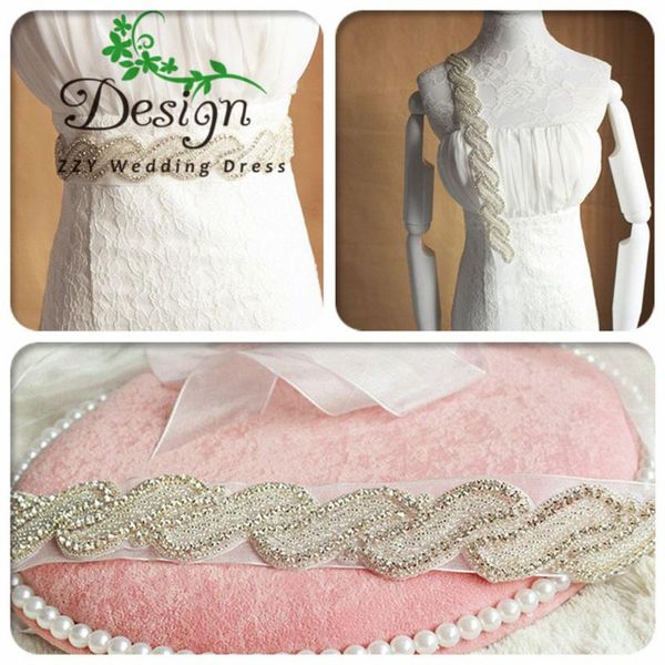 wedding sashes crystal and pearls beads belts tulle rhinestone dress belt accessories bridal ribbon sash, White
wedding sashes crystal and pearls beads belts tulle rhinestone dress belt accessories bridal ribbon sash, White