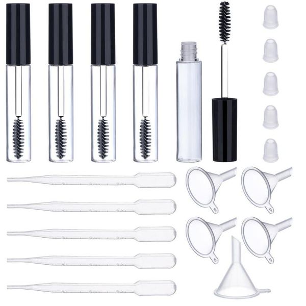 5pcs 10ml empty mascara tube with eyelash wand, rubber inserts, funnels and transfer pipettes set for castor oil, diy storage bott
5pcs 10ml empty mascara tube with eyelash wand, rubber inserts, funnels and transfer pipettes set for castor oil, diy storage bott