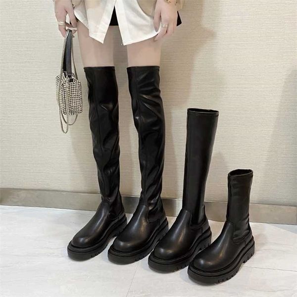slim flat thigh high boots platform women slim thick sole over the knee boots women shoes black winter long boots women 211204
slim flat thigh high boots platform women slim thick sole over the knee boots women shoes black winter long boots women 211204