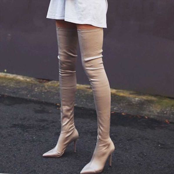 boots 2021 over knee pointed toe high heels women sock stretch fluff inner, Black
boots 2021 over knee pointed toe high heels women sock stretch fluff inner, Black