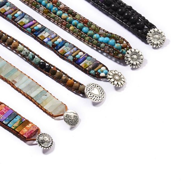 bangle ethnic fashion colorful natural stone hand woven bracelet chakra colors for women men jewelry gifts, Black
bangle ethnic fashion colorful natural stone hand woven bracelet chakra colors for women men jewelry gifts, Black