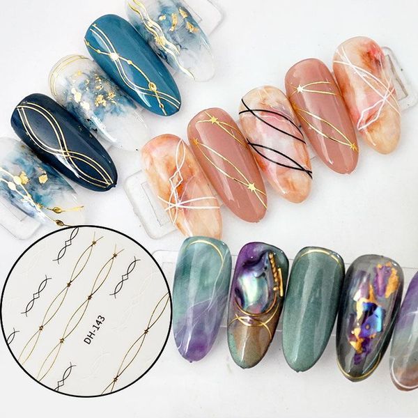 3d curved stripe french line sticker with adhesive manicure decoration nail applique art decals tool accessories stickers1, Black
3d curved stripe french line sticker with adhesive manicure decoration nail applique art decals tool accessories stickers1, Black
