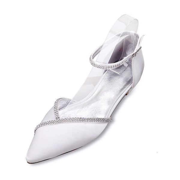 sandals women satin crystals wedding flats for bride pointed toe ankle buckle strap prom evening brdial party dress shoes wwfh, Black 
sandals women satin crystals wedding flats for bride pointed toe ankle buckle strap prom evening brdial party dress shoes wwfh, Black