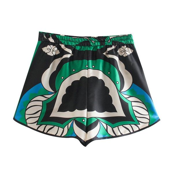 women's shorts women chic floral print vintage high elastic waist female short pants summer beach style holiday ladies streetwear, White;black
women's shorts women chic floral print vintage high elastic waist female short pants summer beach style holiday ladies streetwear, White;black
