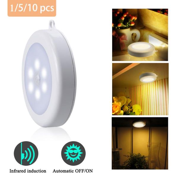 pcs infrared motion sensor night light dia 80mm 6 leds wireless detector auto on/off lamp protect eye closet cabinet
pcs infrared motion sensor night light dia 80mm 6 leds wireless detector auto on/off lamp protect eye closet cabinet