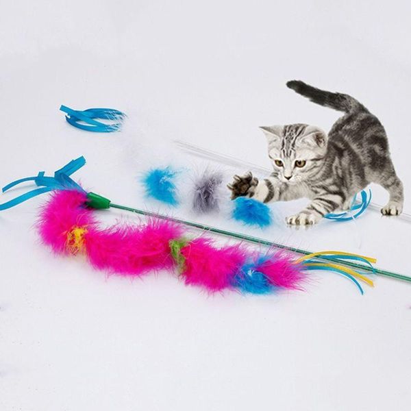 cat teaser feather colorful tickle toys pole funny play rod stick kitten pet products interactive strips gifts bell sound squeak
cat teaser feather colorful tickle toys pole funny play rod stick kitten pet products interactive strips gifts bell sound squeak