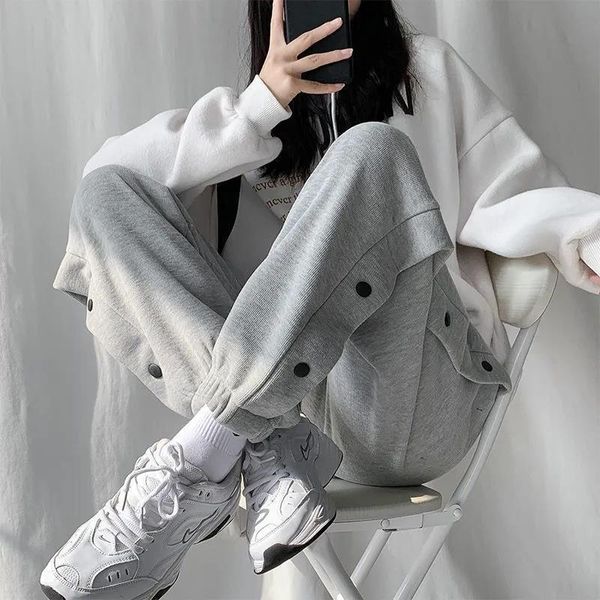 women's pants & capris summer cotton high waist wide leg sweatpants for women baggy joggers black gray plus size female trousers street, Black;white
women's pants & capris summer cotton high waist wide leg sweatpants for women baggy joggers black gray plus size female trousers street, Black;white