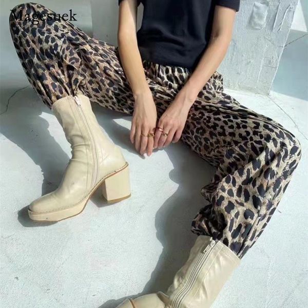 women's pants & capris vintage folds casual ladies 2021 autumn long fashion leopard print high waist trousers women female 17624, Black;white
women's pants & capris vintage folds casual ladies 2021 autumn long fashion leopard print high waist trousers women female 17624, Black;white